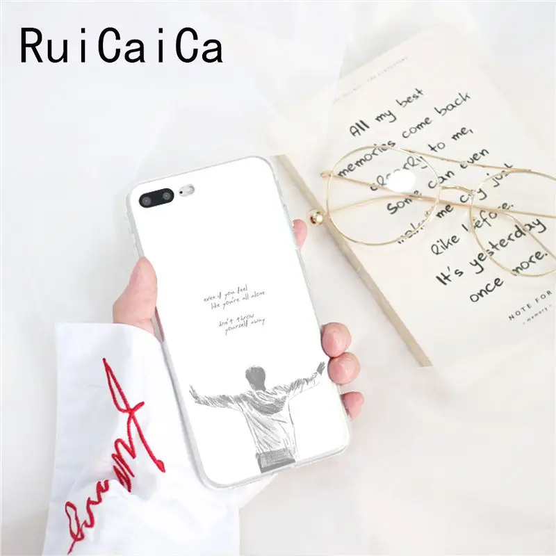 A4 Ruicaica KPOP Jin SUGA j-hope RM Jimin V JungKook чехол для телефона для iPhone X XS MAX 6 6s 7 7plus 8 8Plus 5 5S SE XR 10 - Цвет: A4