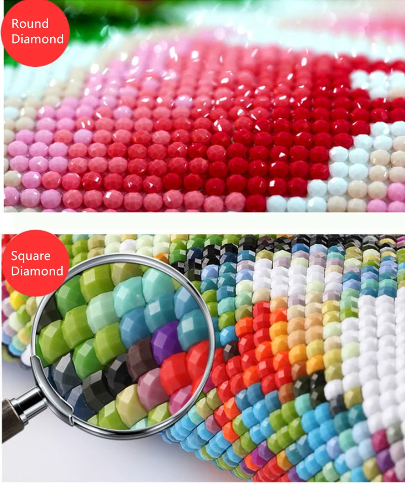 DIY 5D Diamond Mosaic Animal Handmade Painting Cross Stitch Kits Embroidery Tiger Patterns Rhinestones Arts |