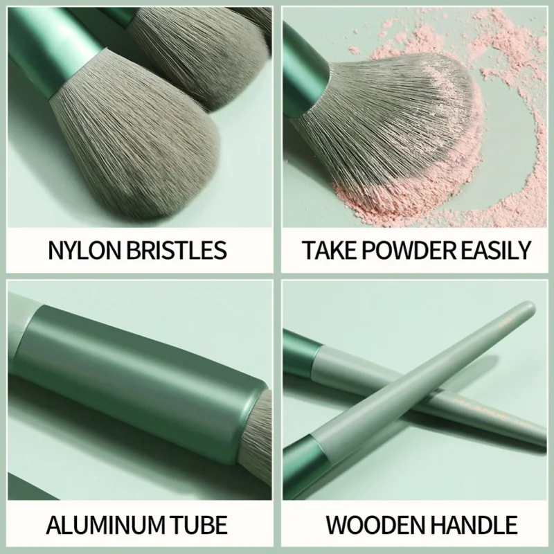 

8 Pcs Makeup Brushes Set Comestic Tool Synthetic Foundation Powder Concealer Eye Make Up makeup