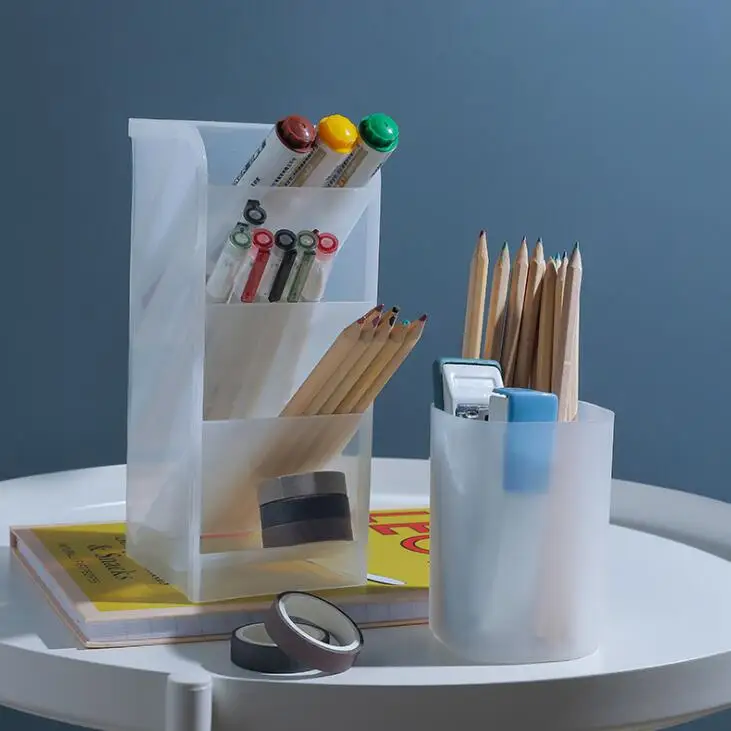 

Sharkbang Kawaii Large Capacity Desk Pen Holder Pencil Makeup Storage Box Desktop Organizer Stand Case School Office Stationery