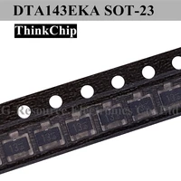 50pcs dta143ekat146 sot 23 digital transistors dta143eka dta143 smd bias resistor built in transistors marking 13
