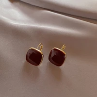 2021 korean new style temperament simple earrings fashion geometric metal versatile earrings elegant womens jewelry