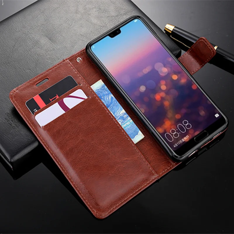 Чехол бумажник для Huawei Y5 Y6 Y7 Y9 Prime P Smart Plus/Z Honor 20 Pro 10i 10 Lite 8A 8C кожаный|Бамперы| |