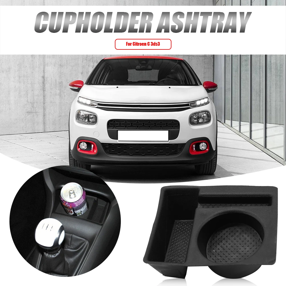 

Can Holders Ashtray Coin Tray Space-saving Easily Installation Cup for Citroen C3 DS3 9425E4 Interior Accessories