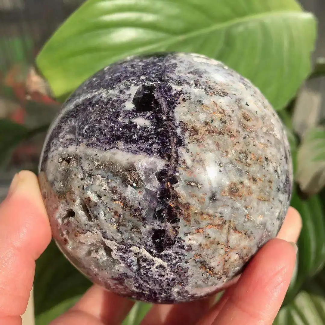 

Beautiful sphalerite ball natural crystal energy healing reiki ornaments (with crystal hole)