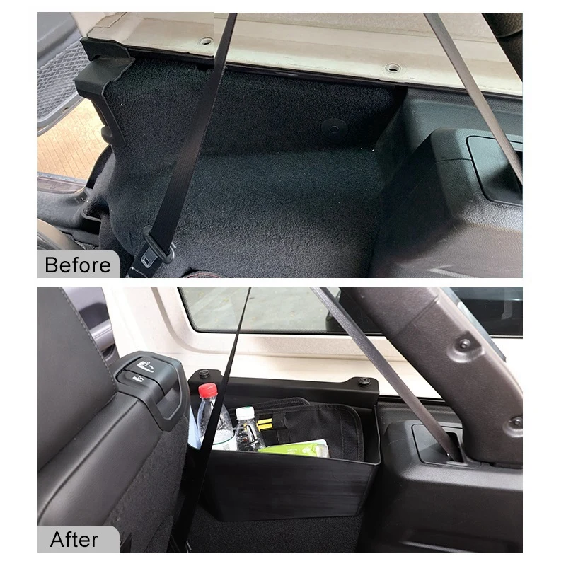 

2 Pcs Car Rear Trunk Side Storage Box Organizer for Jeep Wrangler JL 2018-2020 Accessories ,Right & Left
