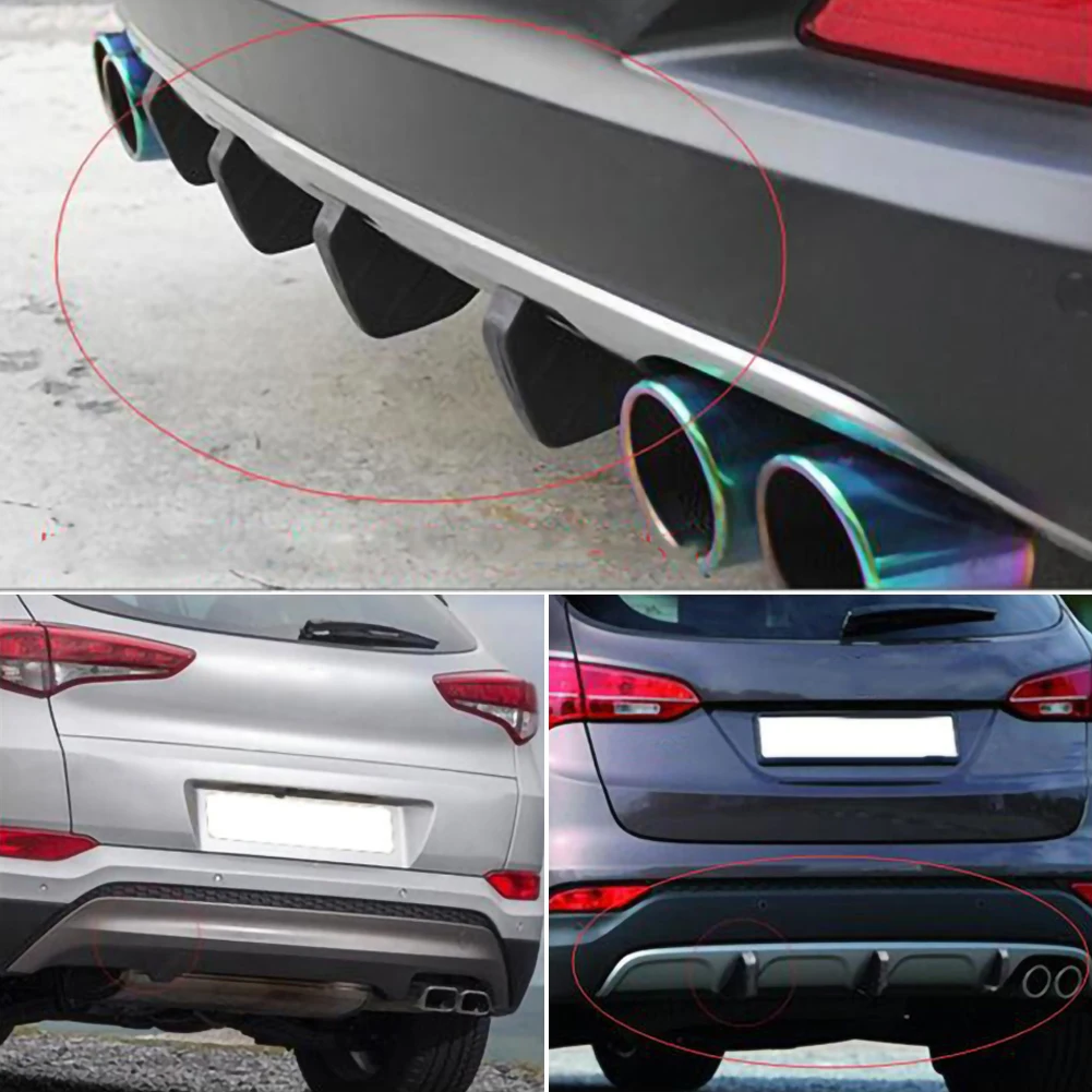 

4 Pcs Front Bumper Side Car Rear Bumper Spoiler Diffuser Shark Fin Protect Cover Anti-crash Car Accessorie Anti-collision Tool
