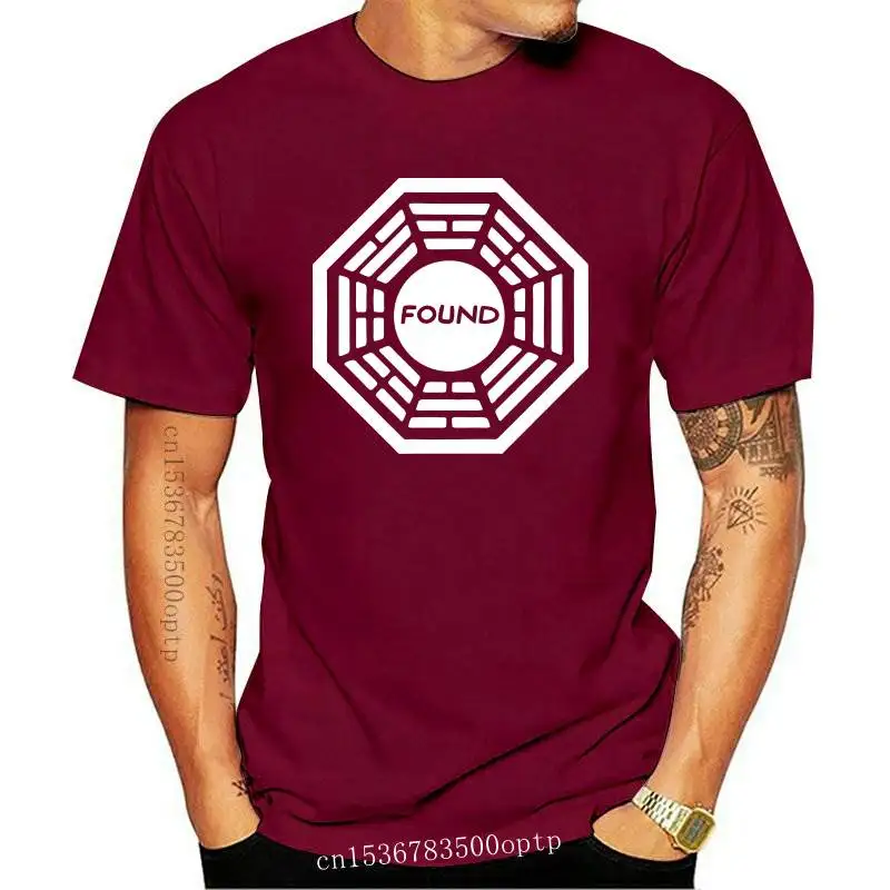 

New Men tshirt Bagua From Lost TV Series cool Printed T-Shirt tees top