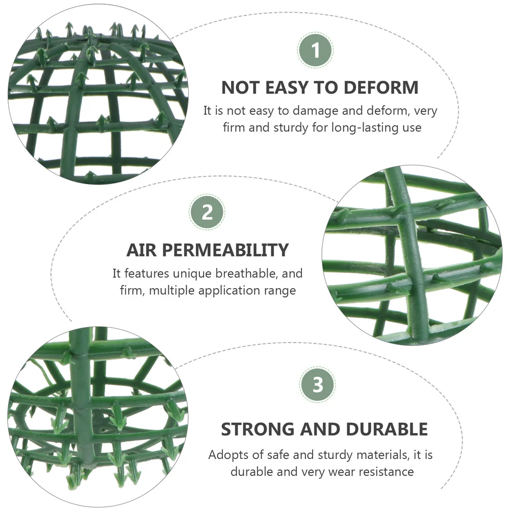

4Pcs Decorative Grass Rack Wedding Adornment Flower Arrangement Shelf Green