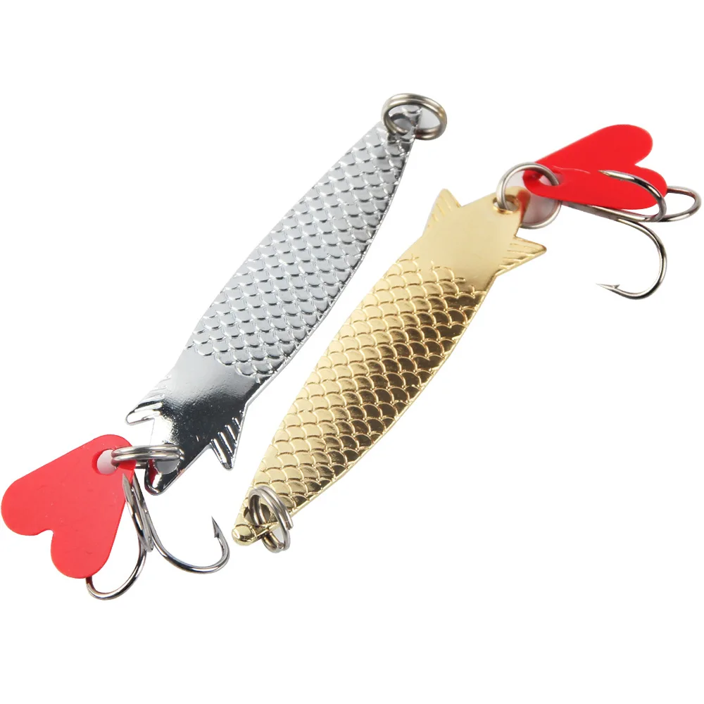 Металлический Spinner ложка приманки 5 г рыболовные с красным Хвост форель щука
