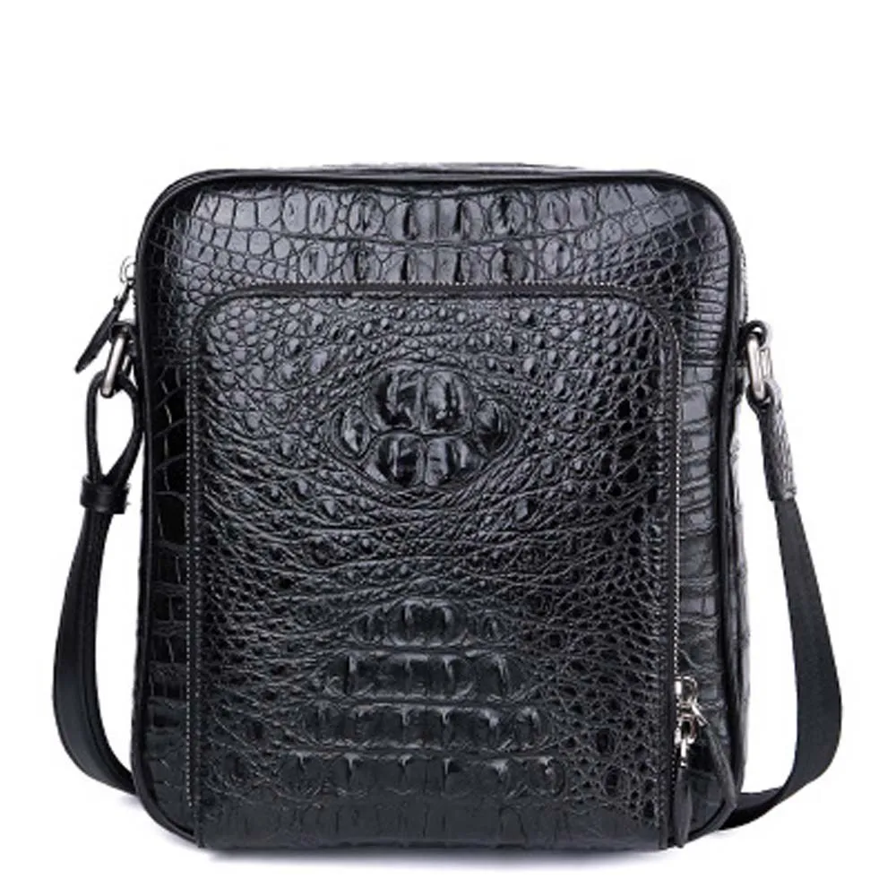 

xingmengda male bag Single shoulder bag crocodile bag new business leisure Vertical section Inclined shoulder bag men bag