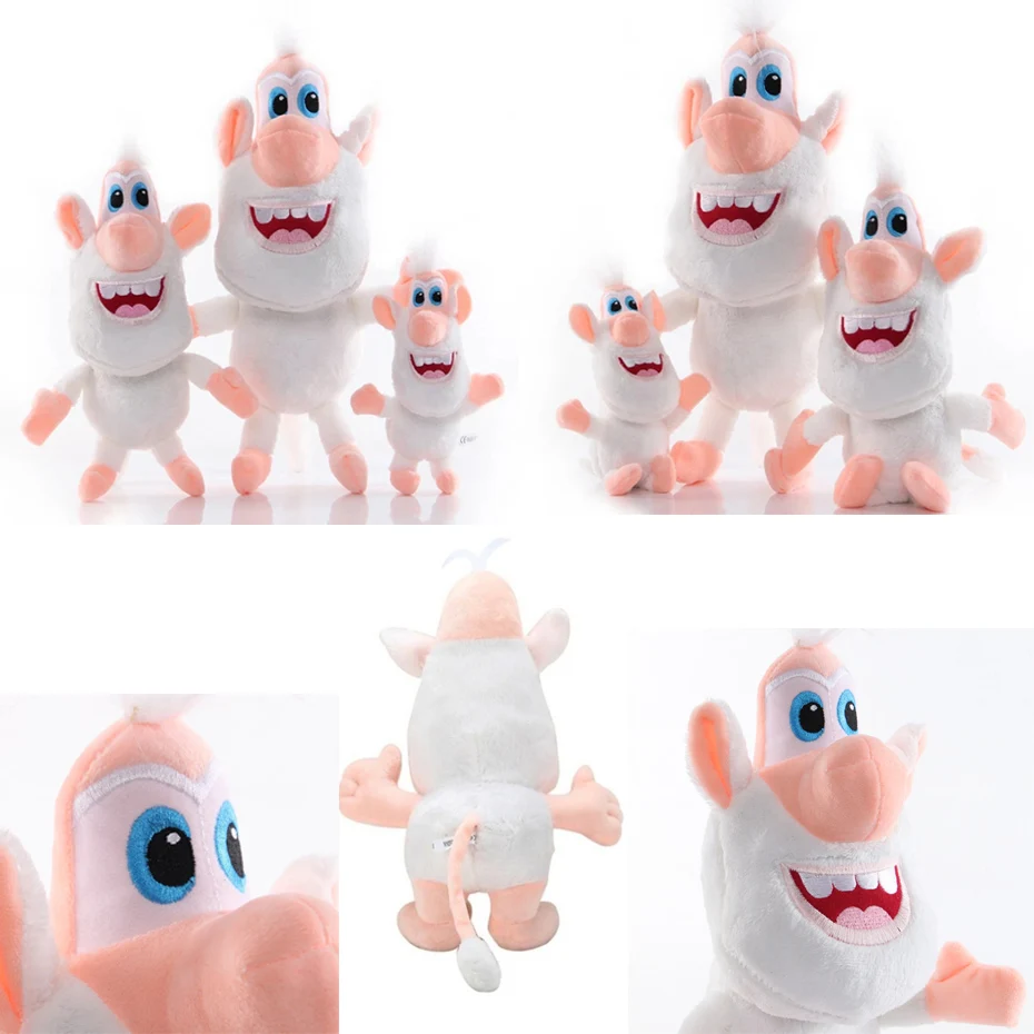 

38cm Small White Pig Plush Toys Anime Cute Animal Cooper Booba Buba Stuffed Toys PP Cotton Creative Gifts For Kids Plush Doll