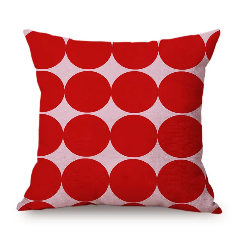 

Nordic Dots Cushion Cover Home Deorative Square Rural Throw Pillow Covers Colored Polka Dot Pattern Fabric Case British Style