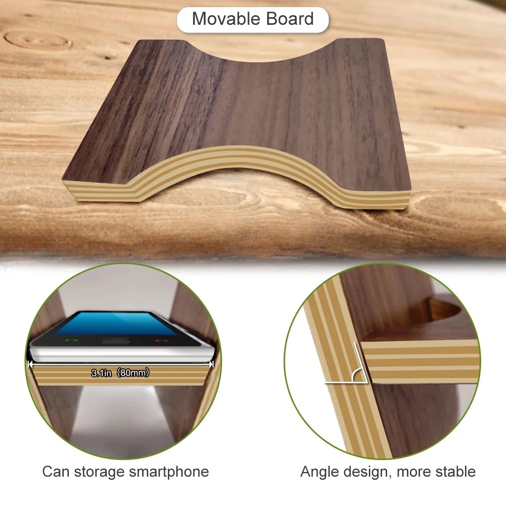 

Abothline Universal Wooden Upgrade New Headphone Stand U-Shaped Headphone Accessory Stand Display Stand Black Headphone Hanger