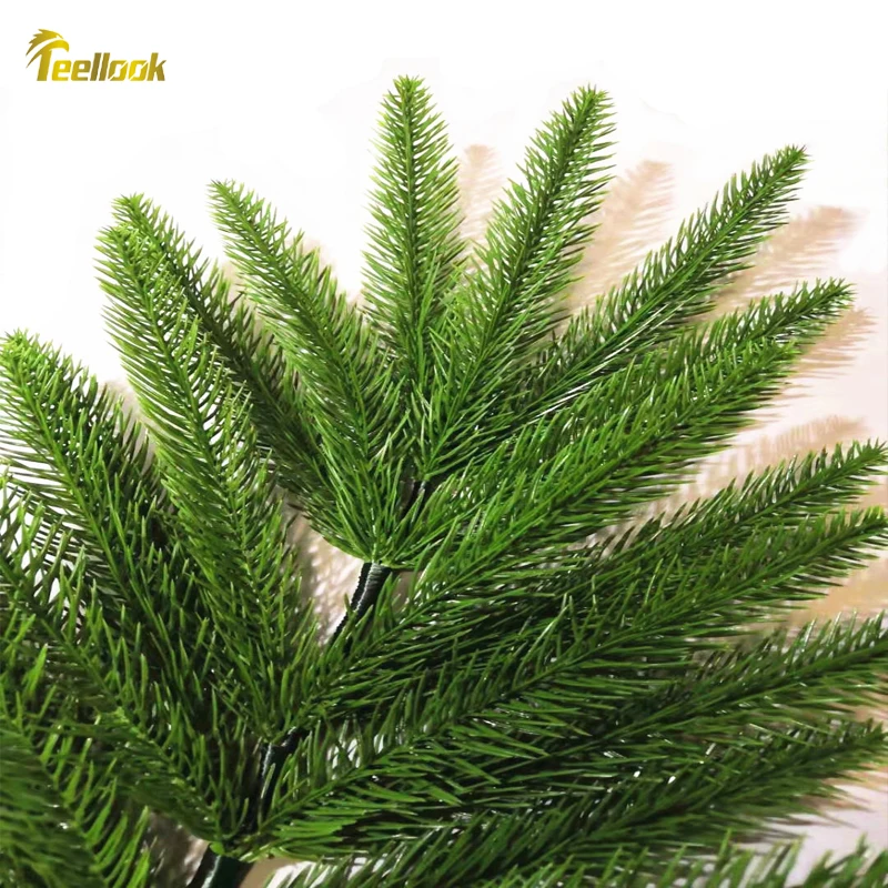 Teellook новогодний Рождественский PE венок из листьев Рождественская елка ветка