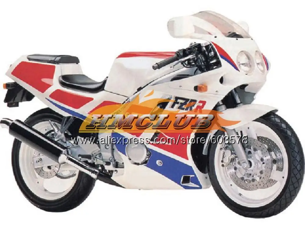 No. 4 Корпус для YAMAHA FZR250R FZRR FZR 250 250R 1986 1987 1988 1989 124CL. 21 красный, белый FZR250RR FZR-250 FZR250 86 87 88 89 обтекатель - Цвет: No. 4