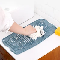 high friction sucking disc design washboard silicone practical foldable laundry board for home