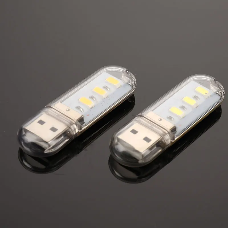 

DC5V USB LED Night Light Male to Female Interface 12LEDs Mini Lamp Stackable Dual Emission Reading Light Ultrabright Book Light