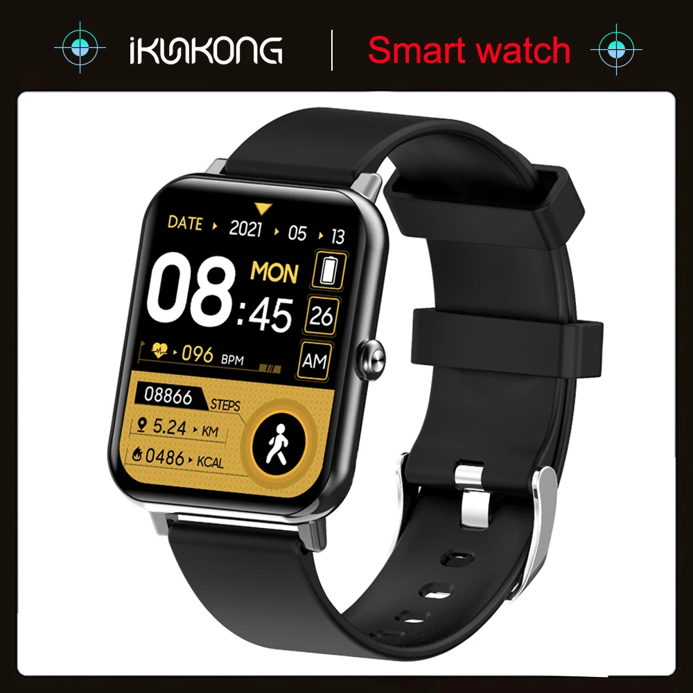 

2021 Men Smart Watch Women Multifunctional Sport Fitness Tracker Heart Rate Blood Pressure Sleep Smart Watch Men For Android IOS