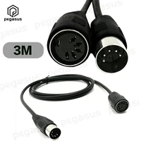 3m din 5 pin male to female audio midiat adapter cable for keyboard midi guitars