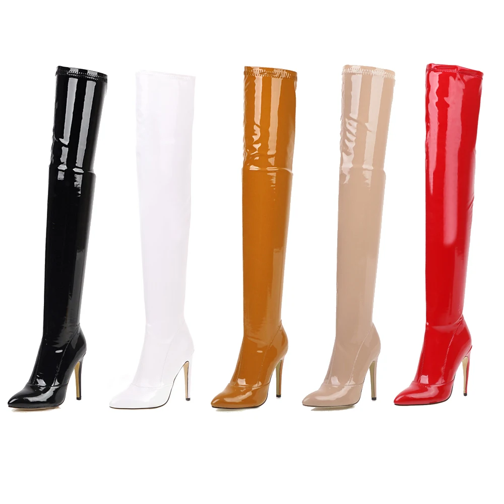 

NEW2022 Sexy Stiletto High Heels Over The Knee Boots Women Stretch Thigh High Boots Ladies Spring Autumn Long Boots Shoes