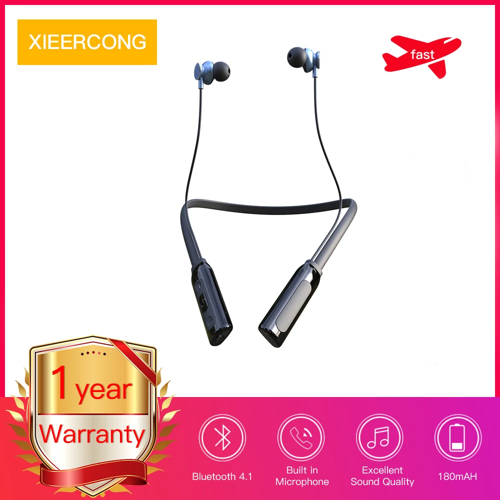 Мягкие Bluetooth 4 1 наушники вкладыши стерео гарнитура Беспроводные спортивные с