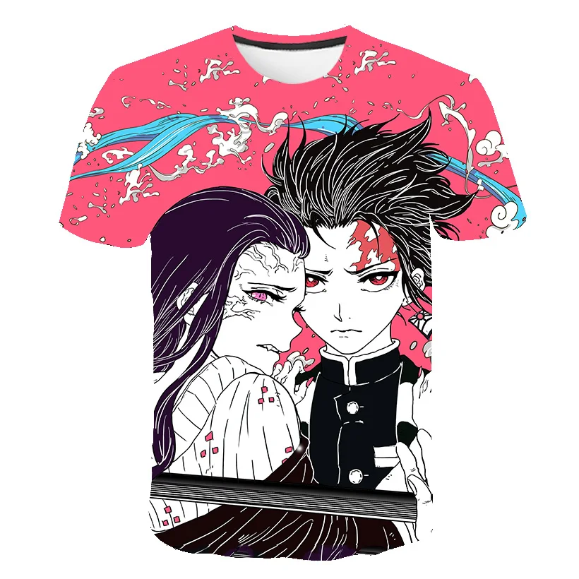 

2020 3D baby tshirt girl Boy clothes Summer Demon Slayer Japan Anime Graphic Top Streetwear funny T Shirt clothes Tees camiseta