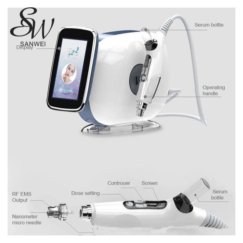 

Korea EMS Nano Meso No Needle Mesotherapy gun Wrinkle removal RF Needle Free injection facial moisturizing mesogun