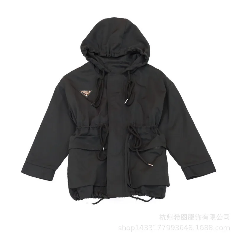 Осень 2020 новая куртка для девочек ветровка с капюшоном кардиган повседневный Топ