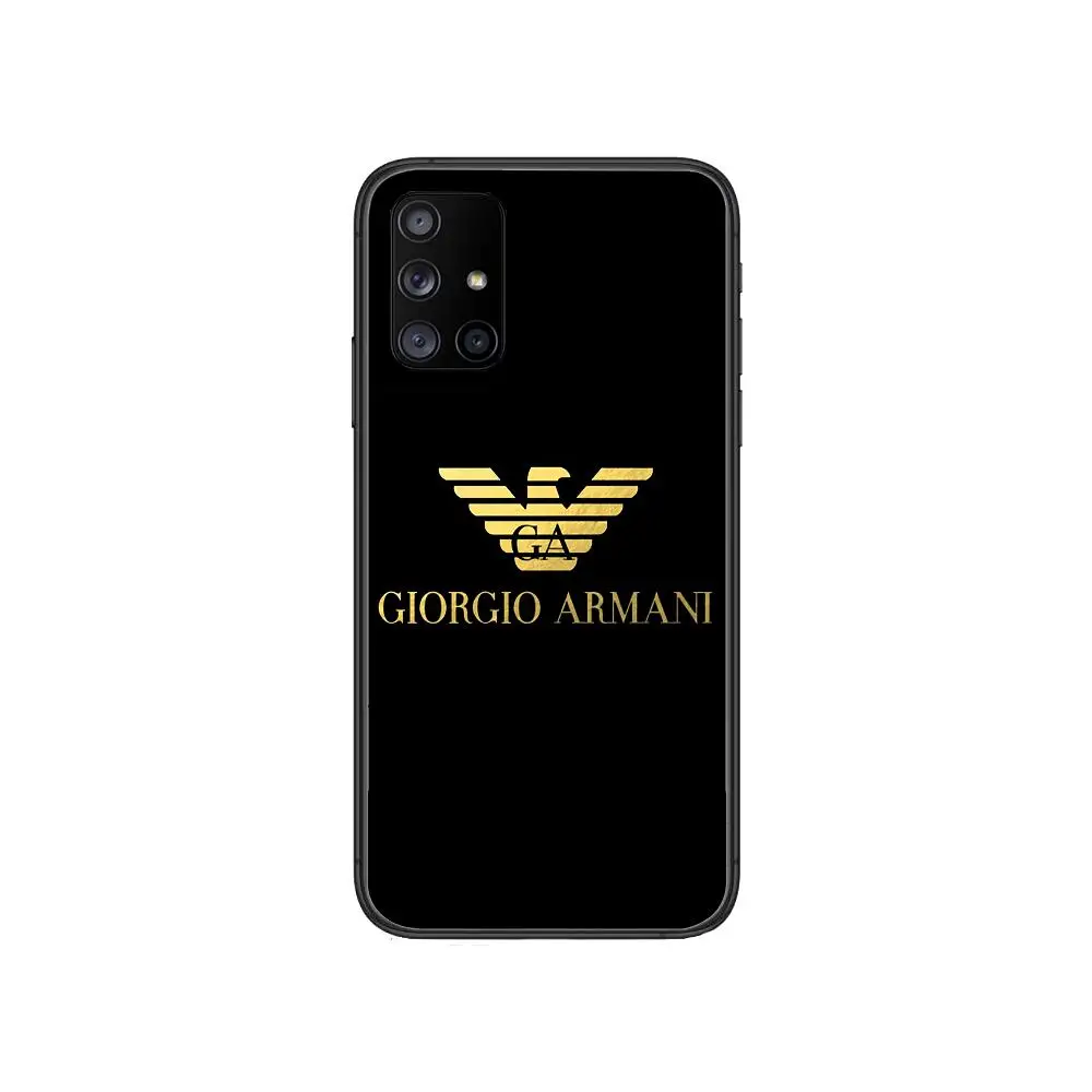 

Luxury fashion A-Armani brand Phone Case Hull For Samsung Galaxy A 50 51 20 71 70 40 30 10 80 E 5G S Black Shell Art Cell Cove