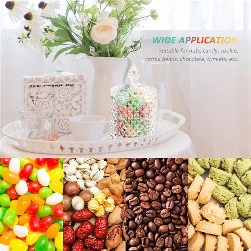 1 шт. стеклянная конфетная коробка модный портативный контейнер для хранения