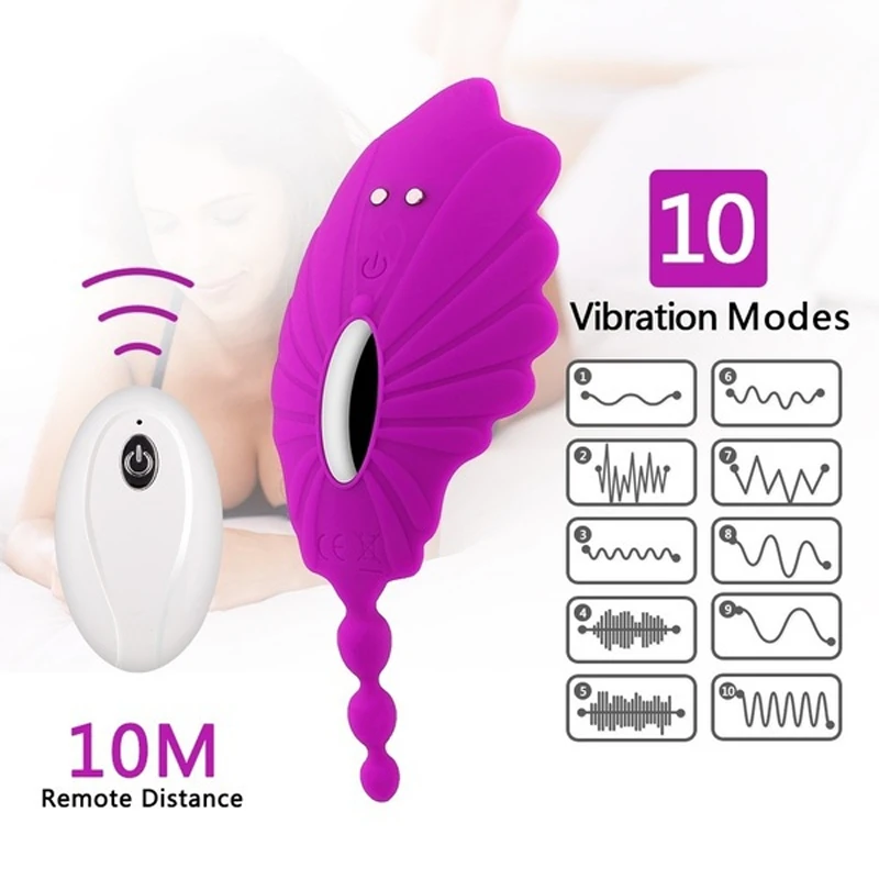 Portable Clitoris Stimulator Invisible Panty Vibrator Wireless Remote Control Wearable Vibrating Egg Sex Toy for Women |