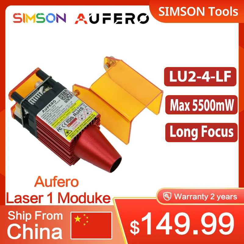 

Aufero Laser 1 LU2-4-LF лазерный модуль с длинным фокусом макс. 5500 мВт лазерная головка для Aufero DIY резьба гравировальный станок гравер аксессуар