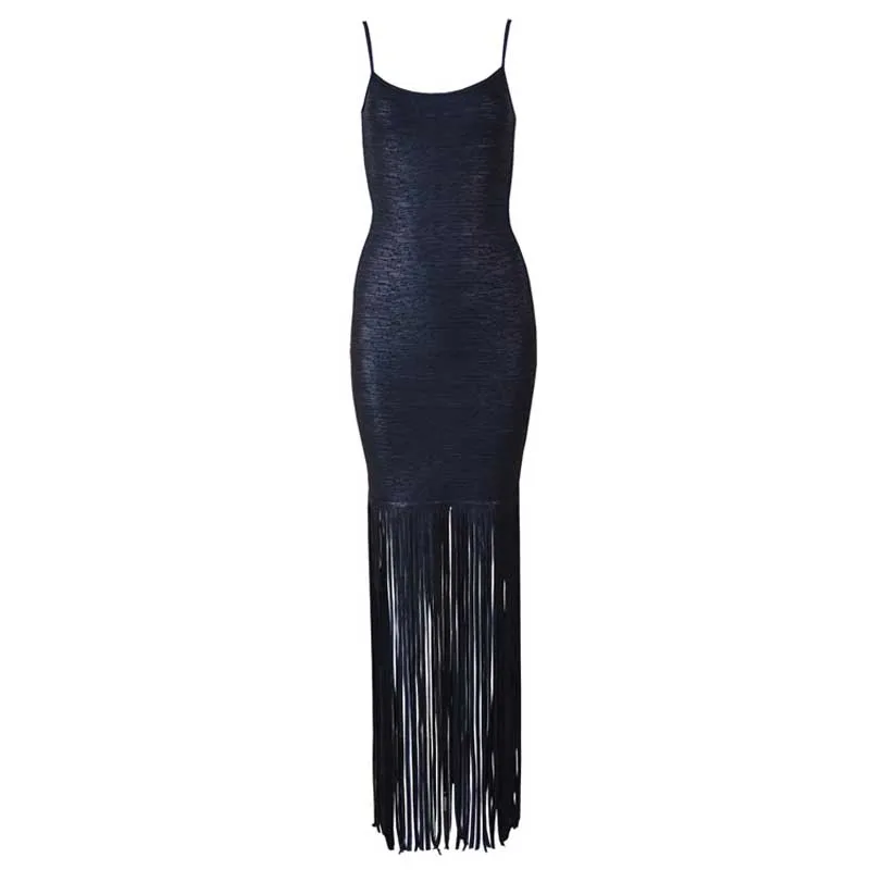 

Wholesale 2019 woman's dress multiple colour Spaghetti Strap Backless celebrity boutique cocktail party bandage long dress