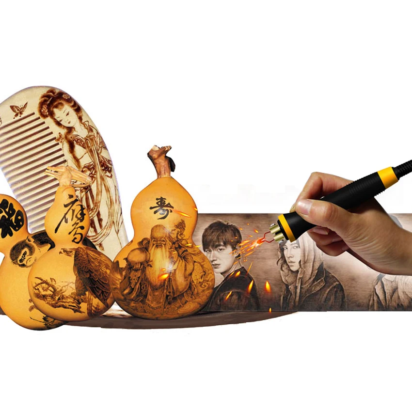 

Professional Digital display 50W electric pyrography machine XA2-F gourd Wooden pyrography machine