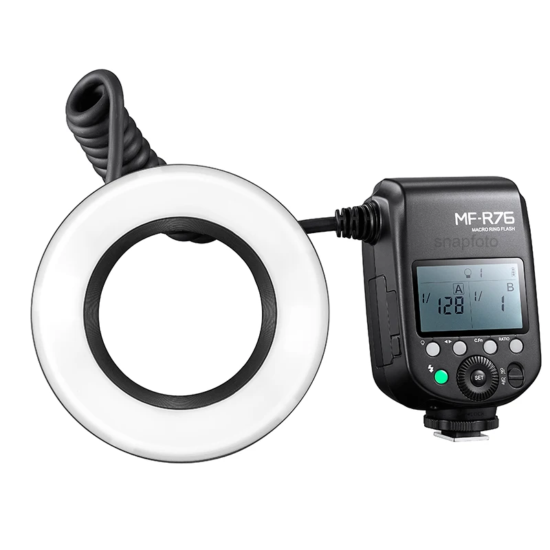 Godox MF R76 RING76 5000K Макросъемка светодиодная кольцевая лампа для макросъемки камеры