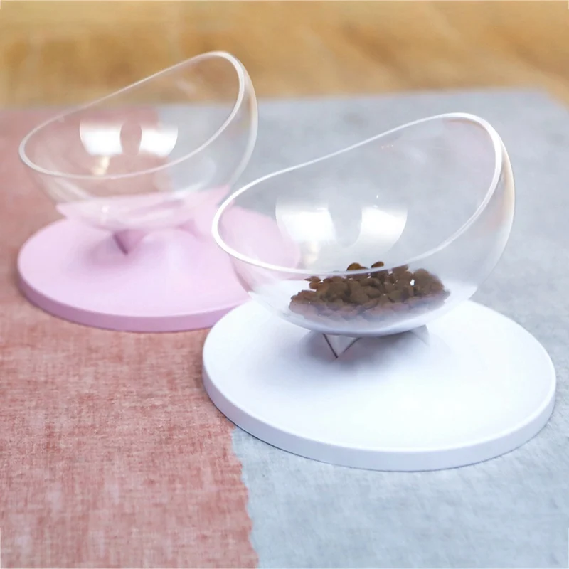 Pet Cat Dog Feeder Adjustable Multi-Angles Snacks Bowl with Anti-slide Rubber Foot Mat Food Supplies | Дом и сад