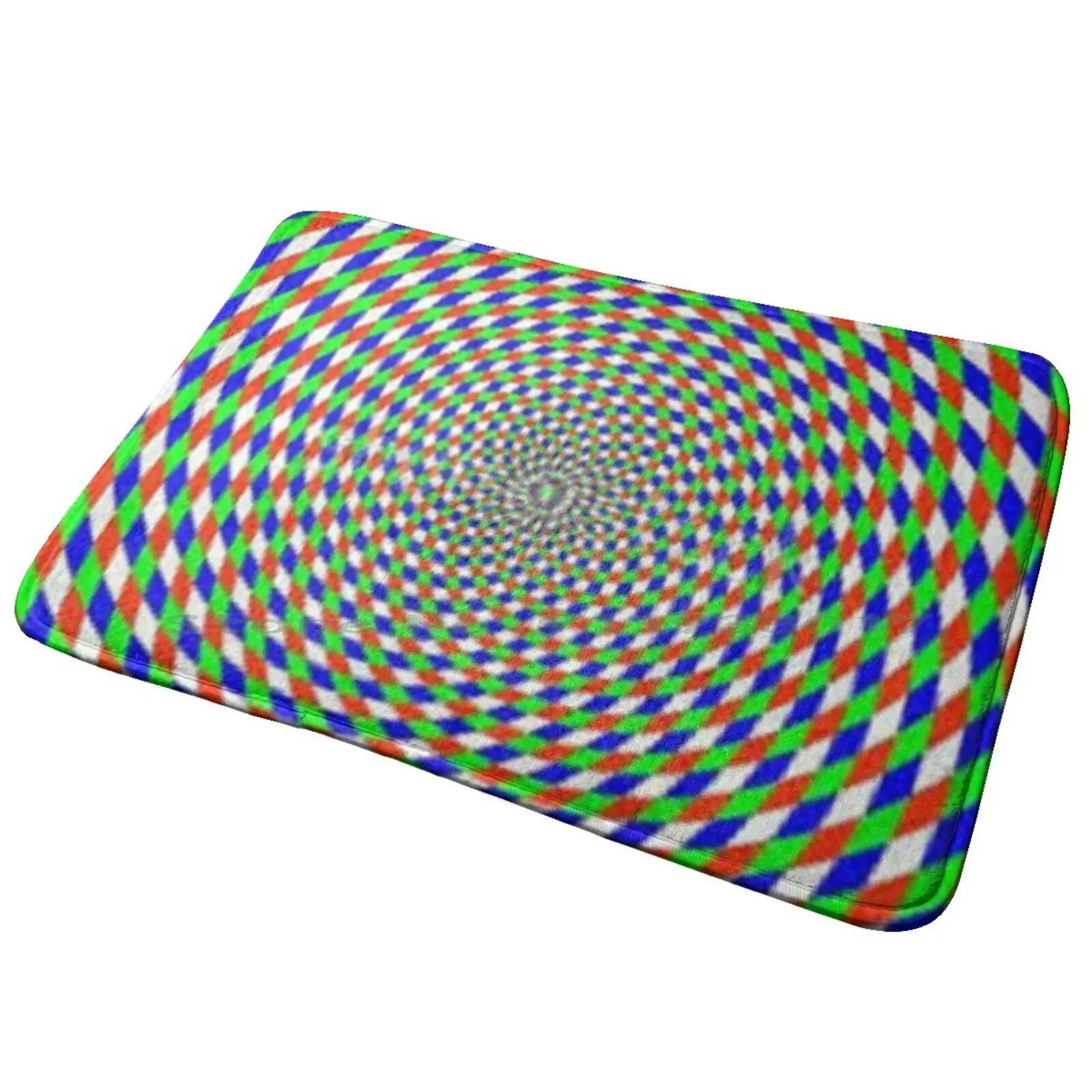 

Цветной вихревой спирально-гипнотический фон Cmyk, коврик для входной двери с оптической иллюзией, коврик для ванной, коврик, кино, дневники, Netflix