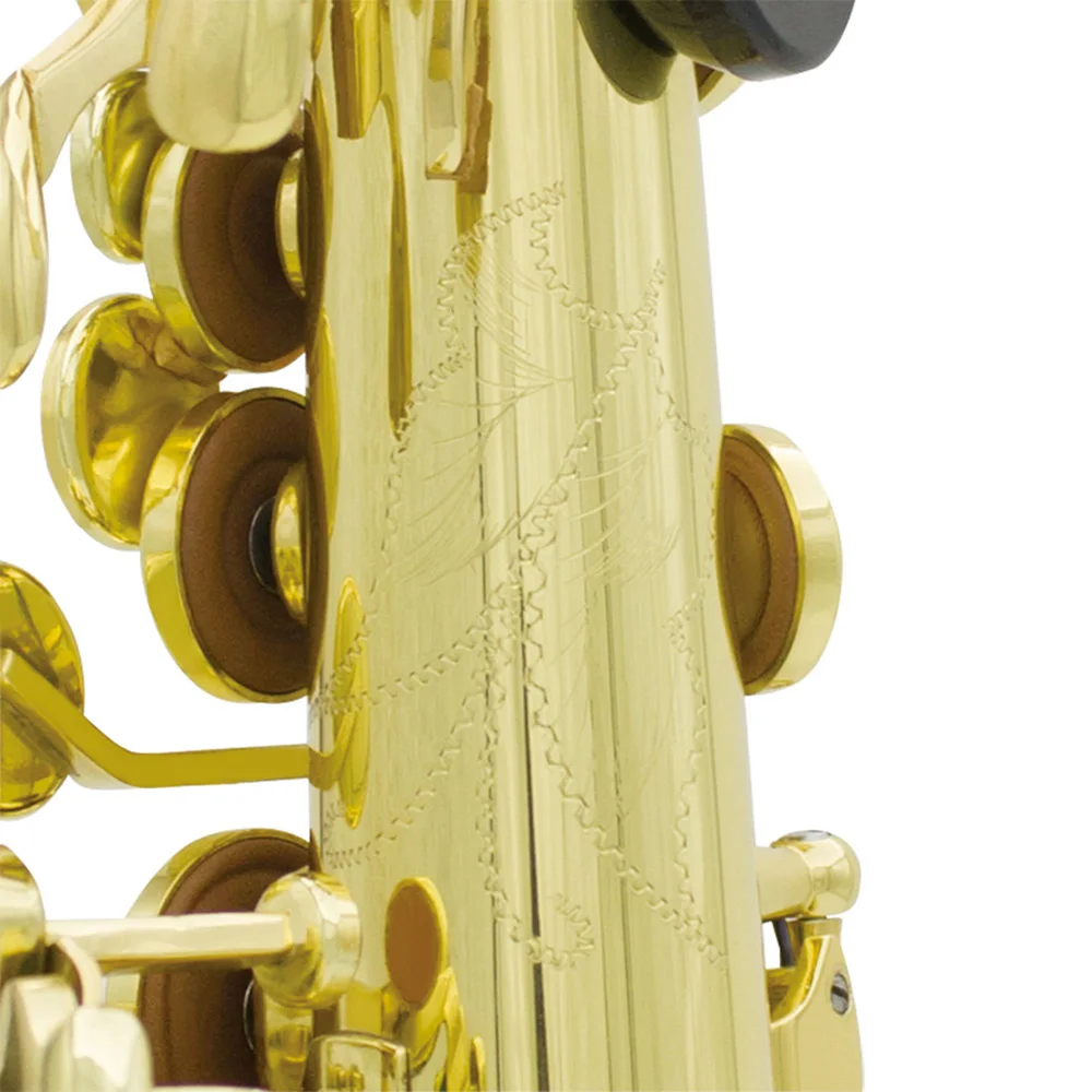 Латунная ткань для чистки верблюд B Sax с лакированным золотым вырезанным рисунком