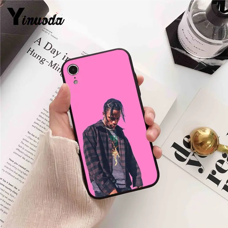 Yinuoda с изображением Трэвиса Скотта rapper чехол для телефона iPhone 8 7 6 6S 6Plus X XS MAX 5 5S SE XR