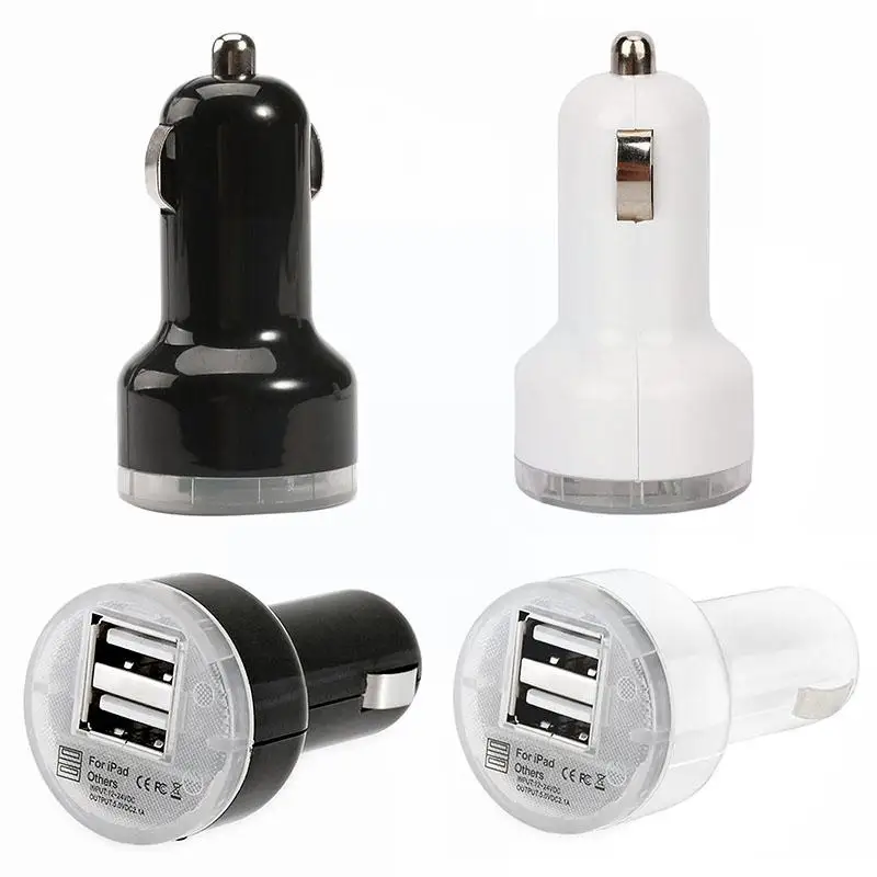 

Dual Usb Car Charger Adapter 2.1a Usb Cigarette Lighter Accessories Car Charger Phone For Wholesaleauto Auto Vehicle G4c0