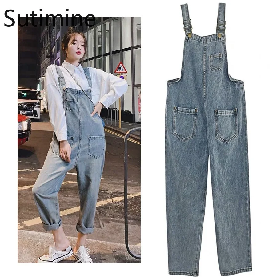 

Женские джинсы; Костюм типа комбинезона большой Размеры 2020 Свободные повседневные платья размера плюс Размеры джинсовые штаны женские ком...