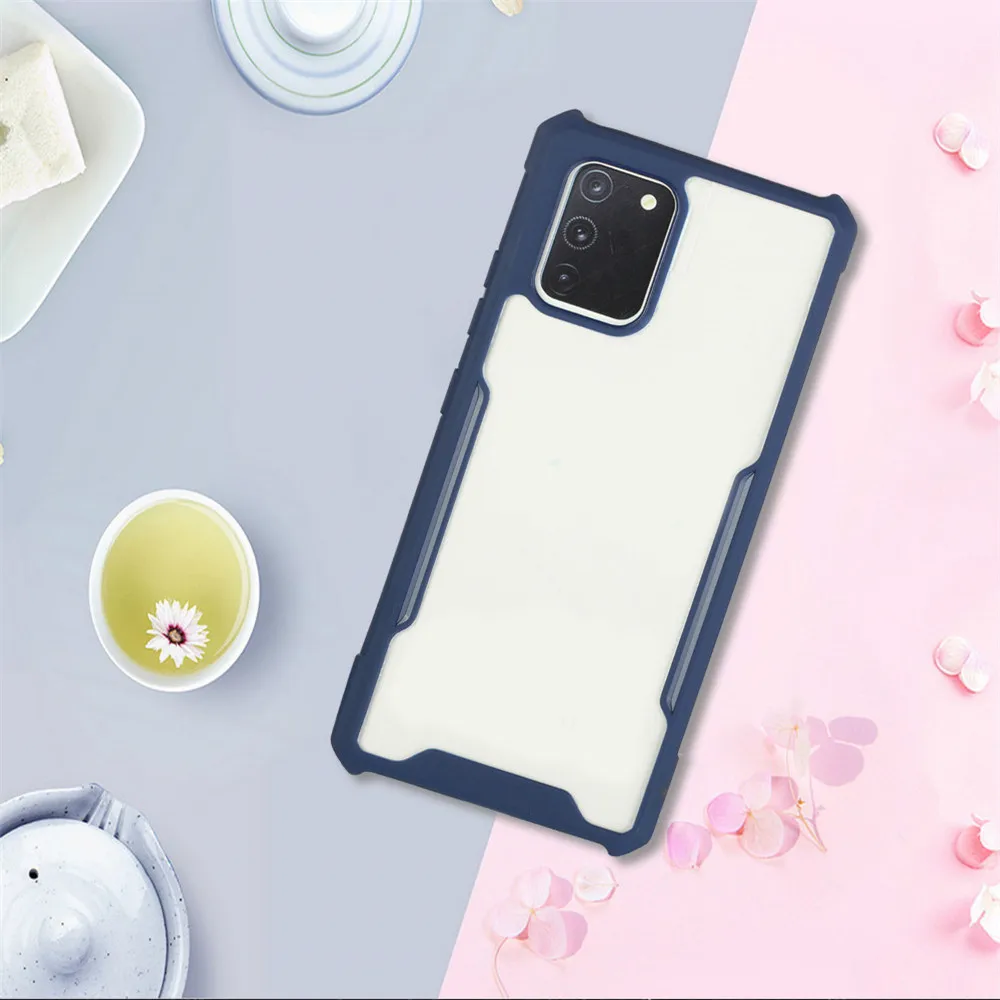 clear matte cell phone case acrylic tpu back cover shell for huawei p smart 2021 y7a mate 40 pro y6p 2020 p40 lite e y6 2019 free global shipping