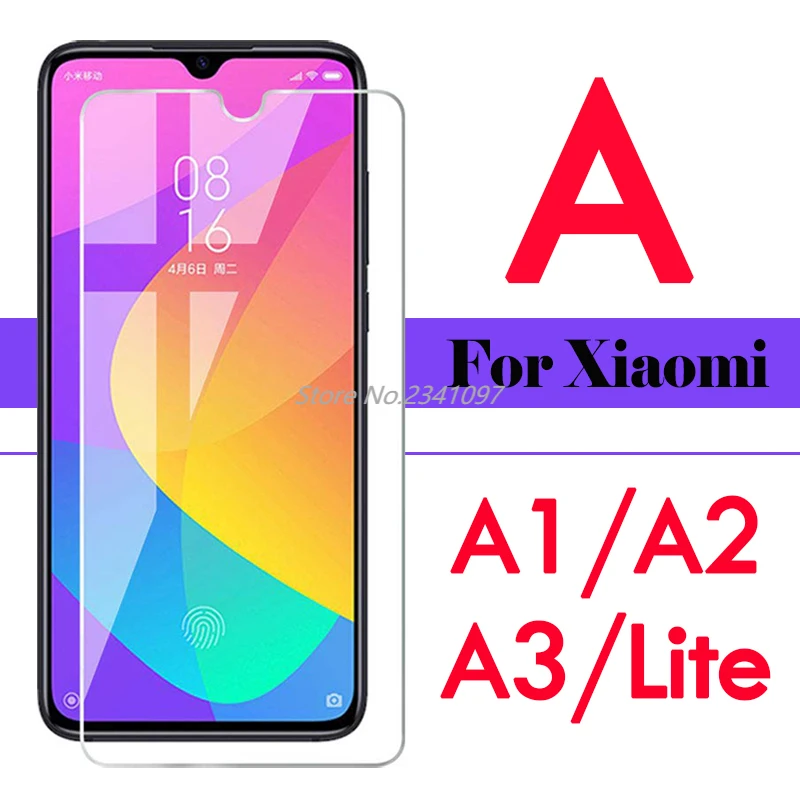 

For Xiaomi A3 Protective Glass Mi A2 Lite A1 Screen Protector on Ksiomi My A 1 2 3 2A 3A A2Lite Redmi Note 4 Tempered Glass Film