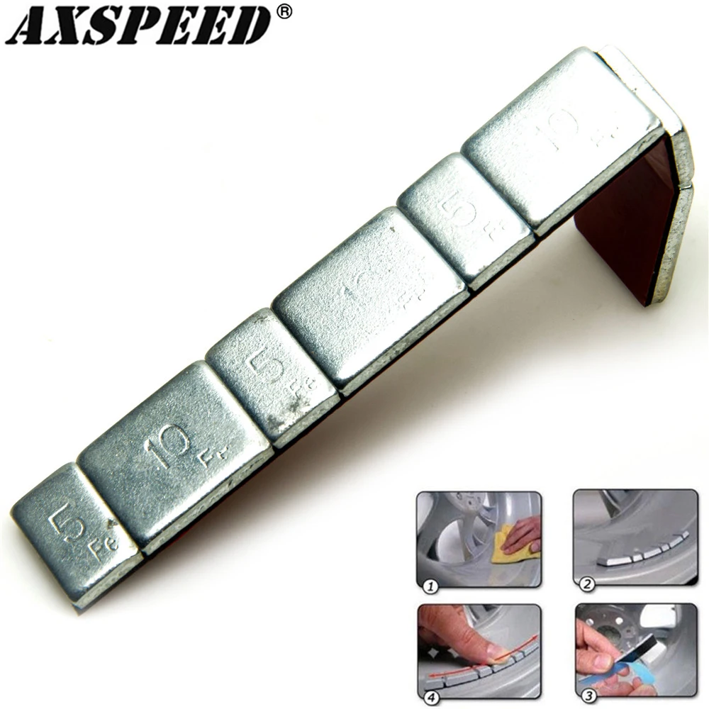 Балансировочный блок для колес AXSPEED клейкая лента 60 г 13 5 см в длину