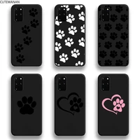 hot best friends dog paw phone case for samsung galaxy s21 plus ultra s20 fe m11 s8 s9 plus s10 5g lite 2020