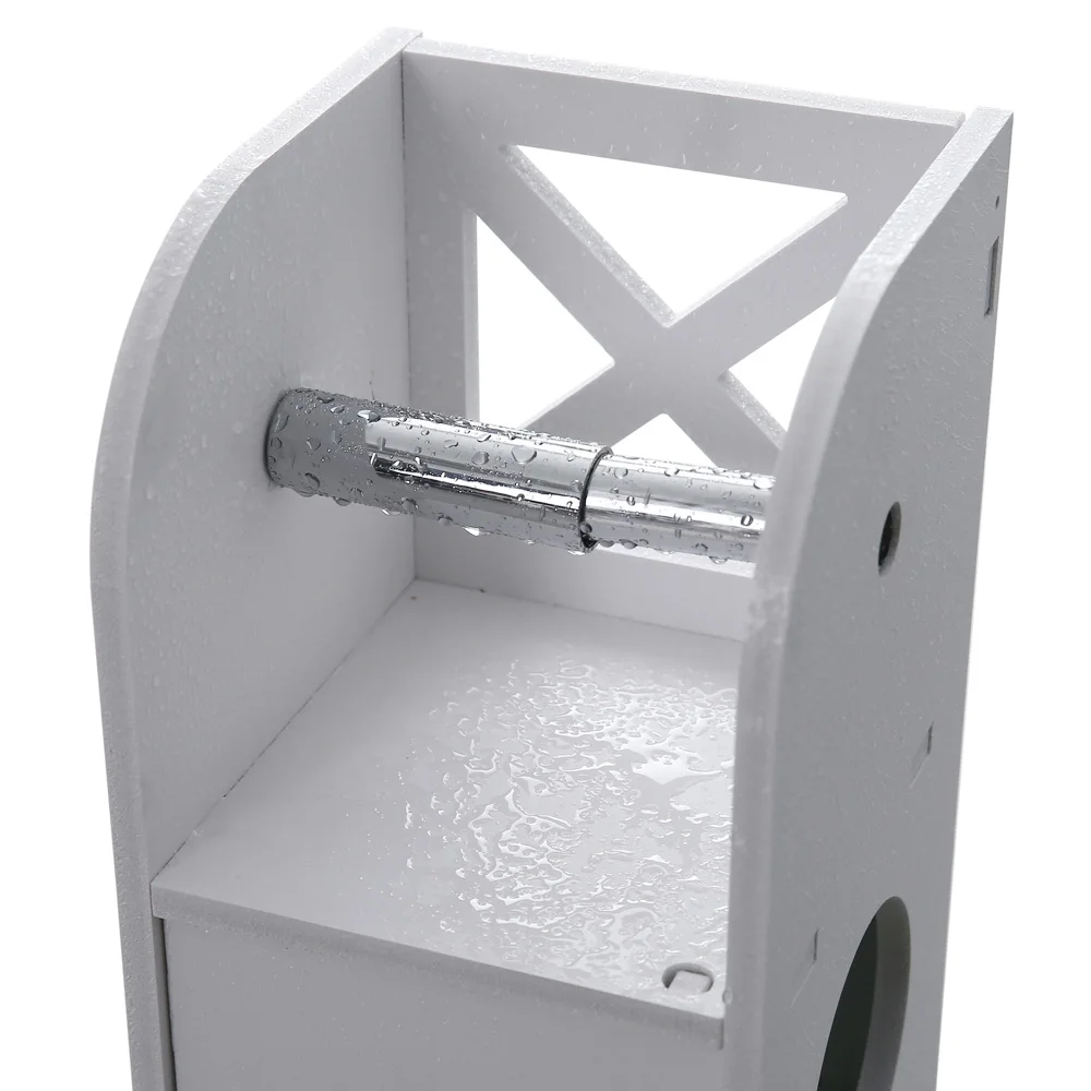 

BUYTOO Narrow Cabinet for PVC Toilet Paper Towel with Paper Roll (19 x 19 x 77)