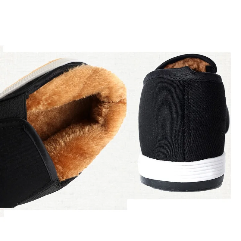 Новые зимние плюшевые мужские тапочки Теплая Флисовая обувь на меху с