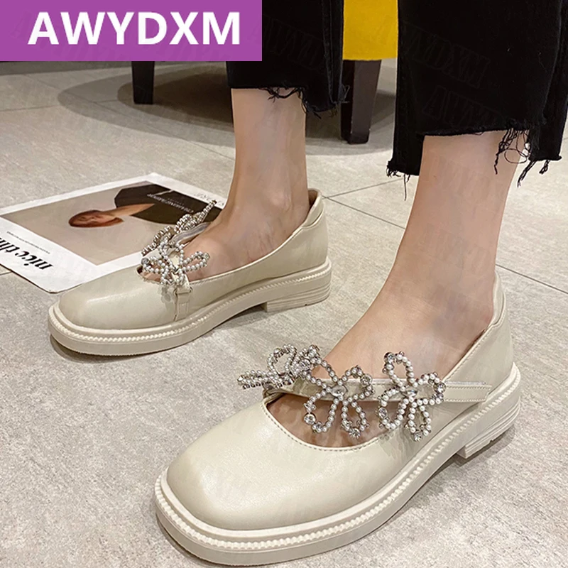 

Women Platform Flats Shoes 2021 New Autumn Chain Fashion Mary Janes Dress Party pu leather Soft Cozy Casual Shoes Zapatos Mujer