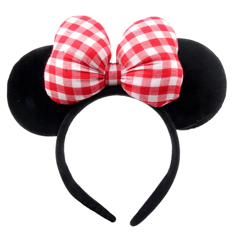 НОВАЯ РОЖДЕСТВЕНСКАЯ повязка на голову с Минни Микки бант для принцессы